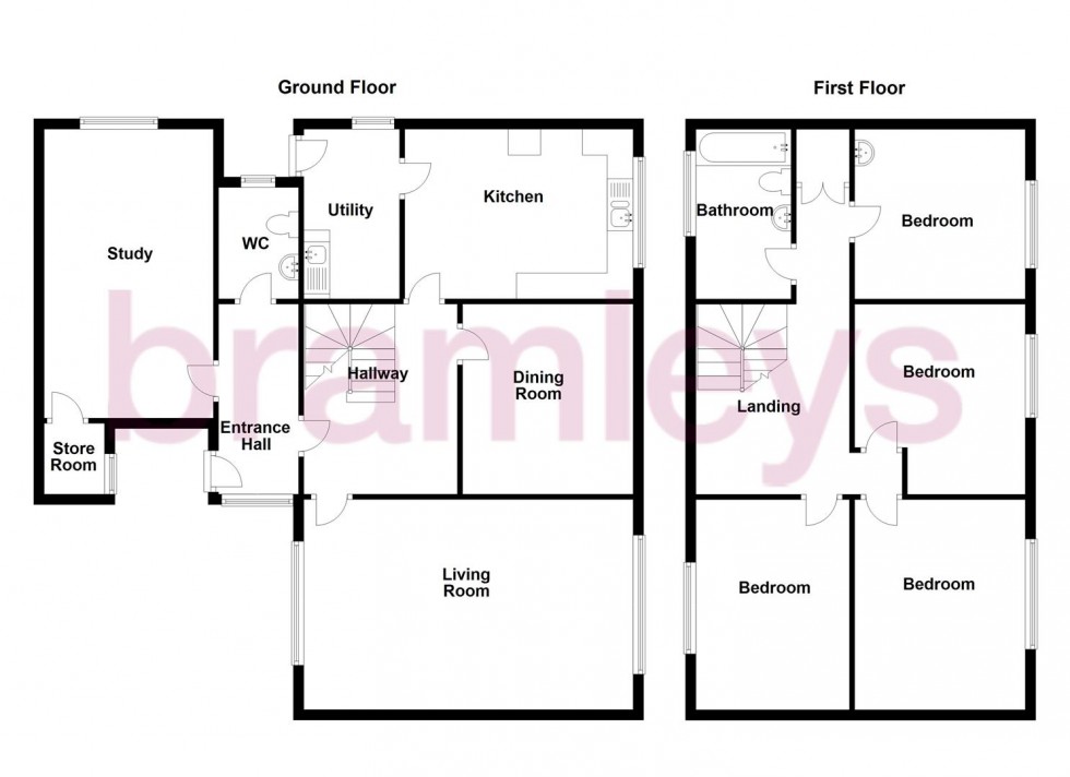 Floorplan for Burnley Road, Halifax