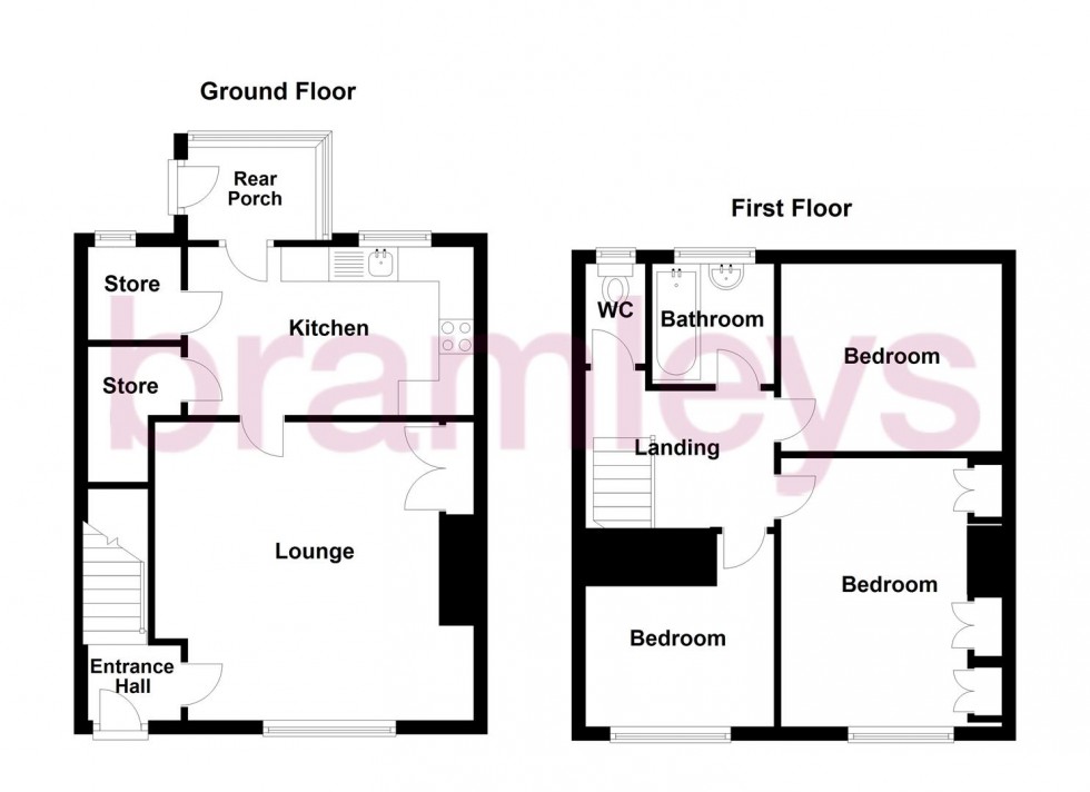 Floorplan for Hall Cross Road, Huddersfield