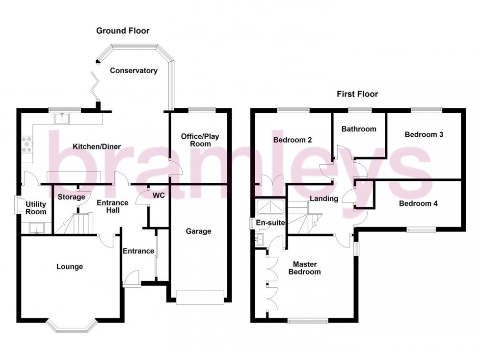 Floorplan for Redwood Drive, Bradley, Huddersfield