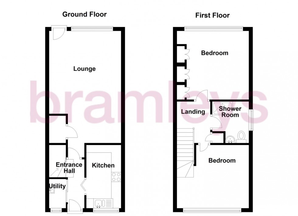 Floorplan for Handel Street, Golcar, Huddersfield