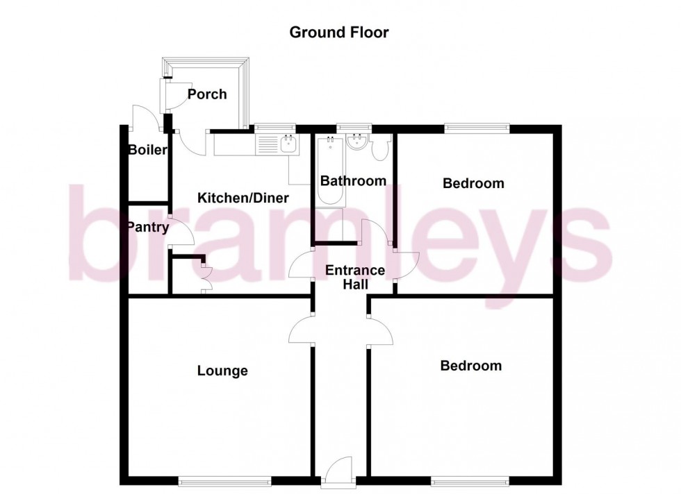 Floorplan for Tom Lane, Crosland Moor, Huddersfield