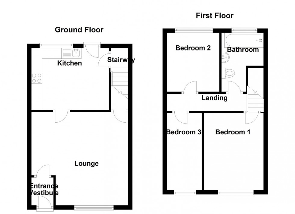 Floorplan for Mortimer Avenue, Batley