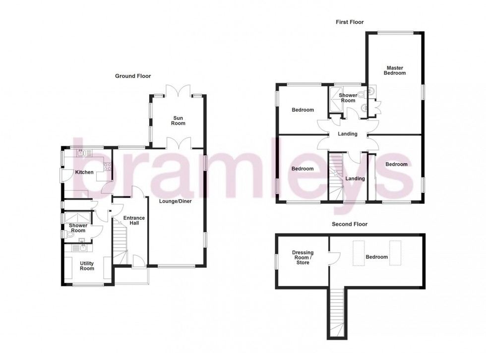 Floorplan for Lyndhurst Grove Road, Brighouse