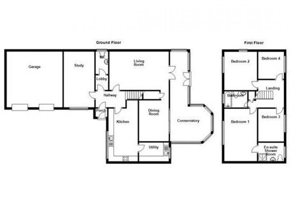 Floorplan for Moor Close, Beaumont Park, Huddersfield