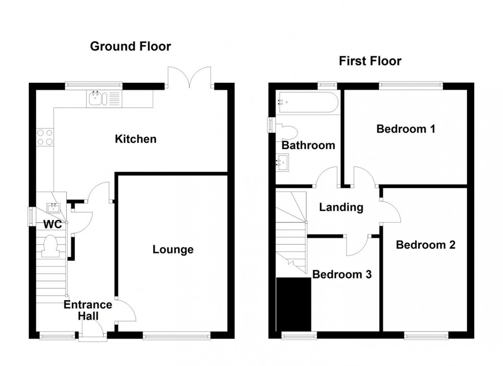 Floorplan for Johnson Street, Mirfield