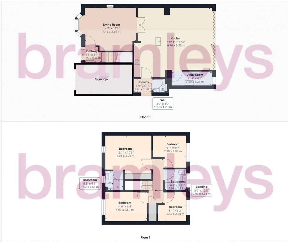 Floorplan for Chadwick Hall Gardens, Mirfield