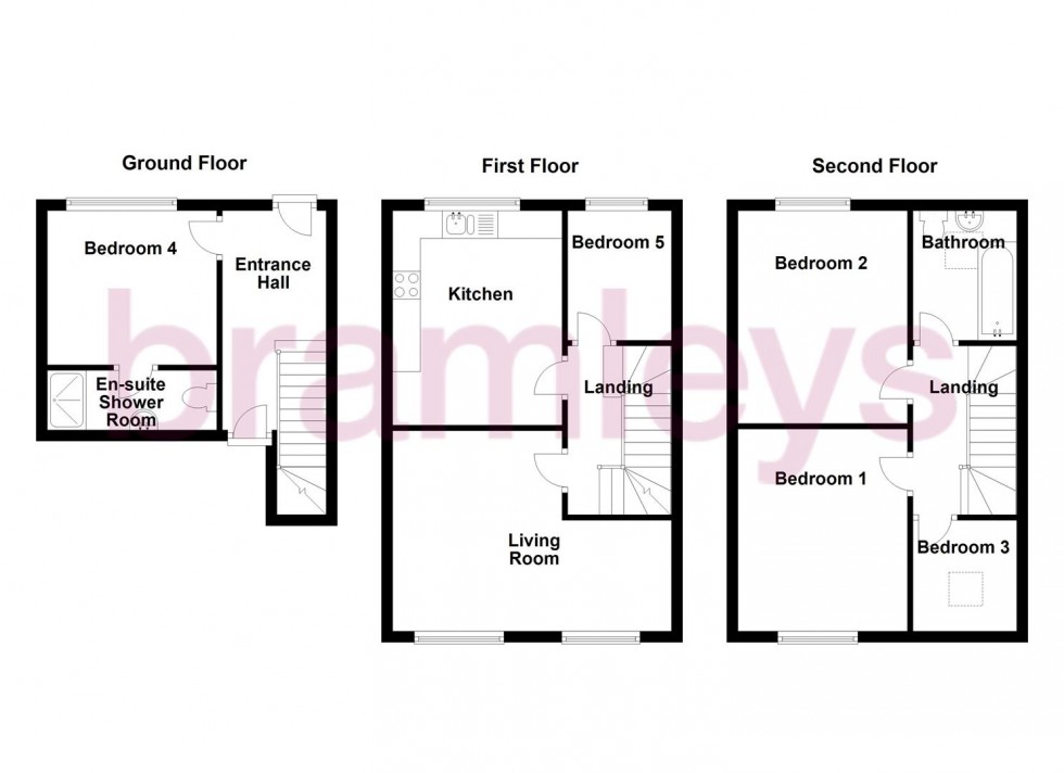 Floorplan for Sandhall Green, Pellon