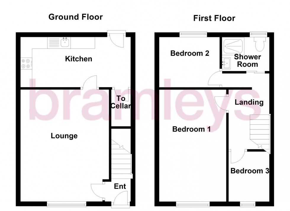 Floorplan for Vicarage Road, Longwood, Huddersfield