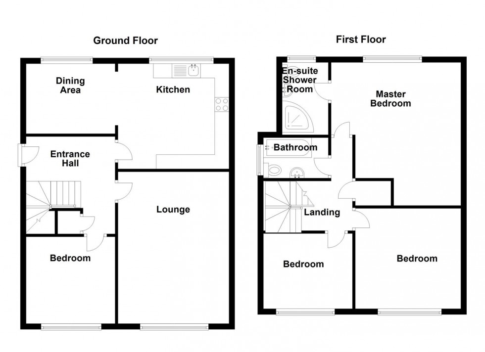 Floorplan for Fairfield Drive, Heckmondwike