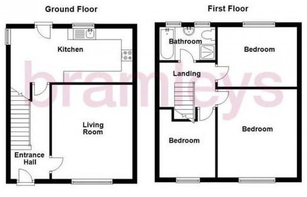 Floorplan for Moorside Avenue, Crosland Moor, Huddersfield