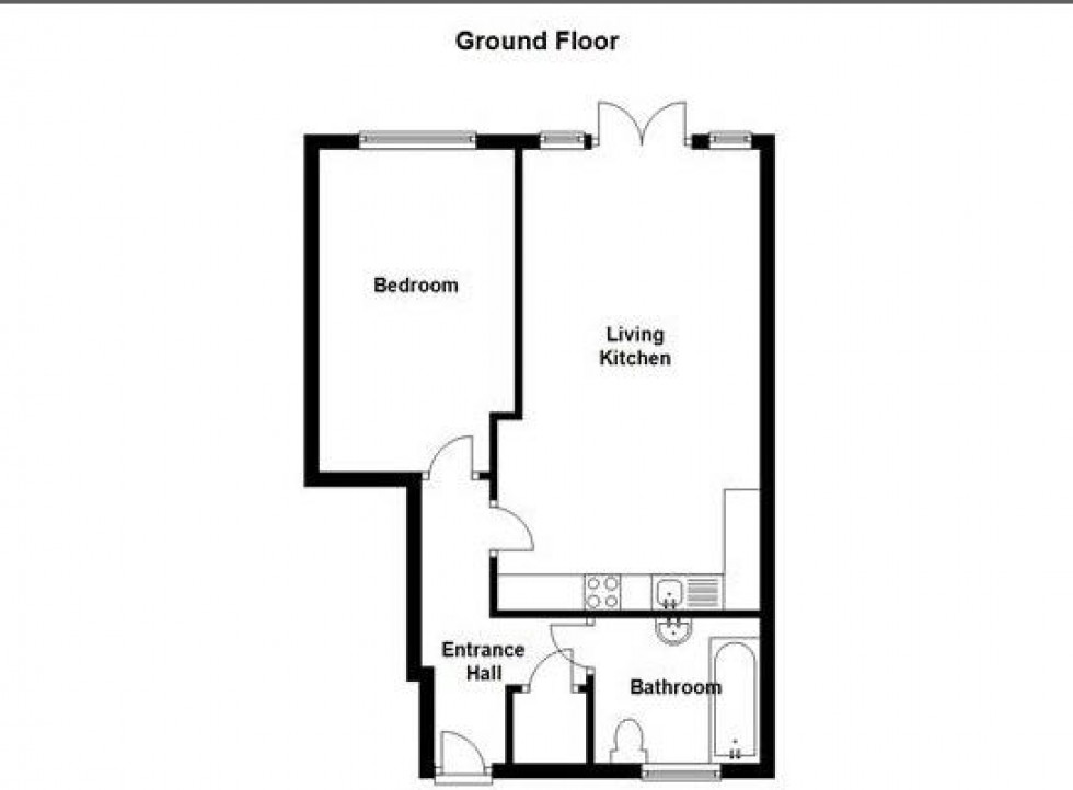 Floorplan for Apartment 14. Arcadia Court, Colwyn Street, Marsh