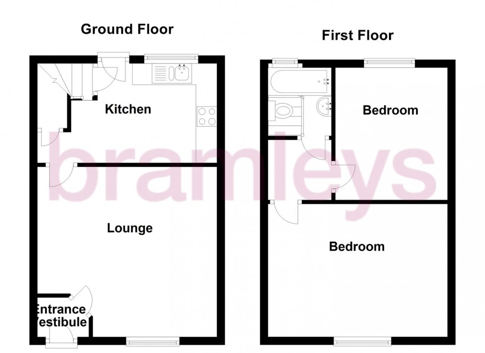 Floorplan for Caldercliffe Road, Berry Brow, Huddersfield