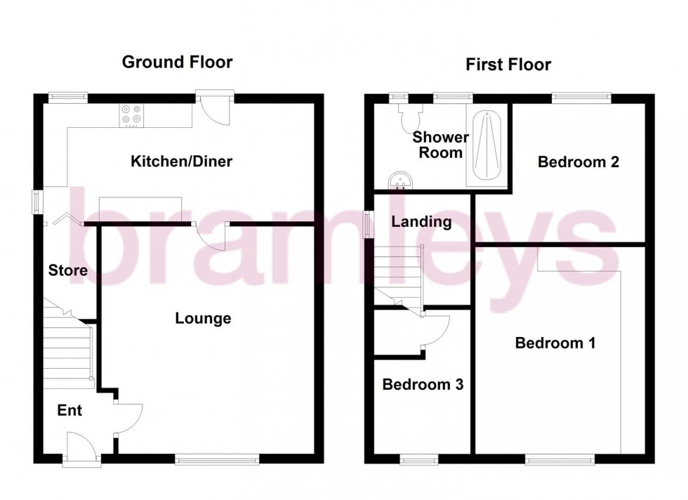 Floorplan for Castle Avenue, Newsome, Huddersfield