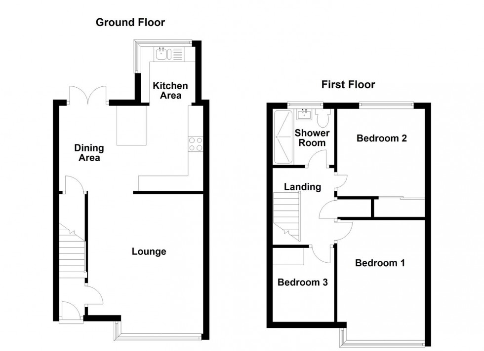 Floorplan for Robin Royd Drive, Mirfield