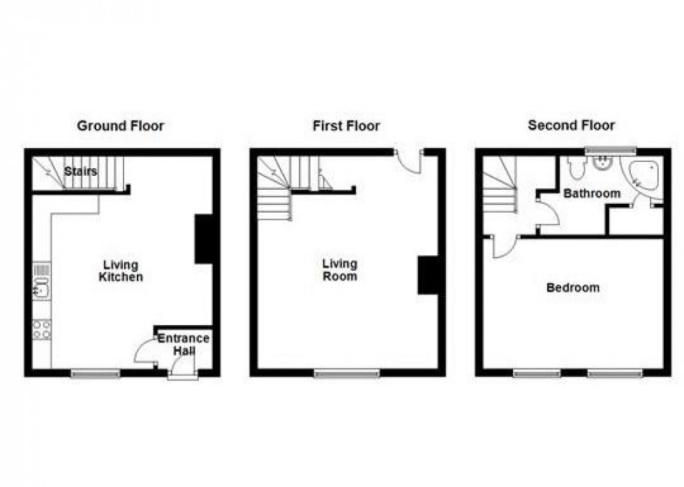 Floorplan for Upperthong Lane, Holmfirth