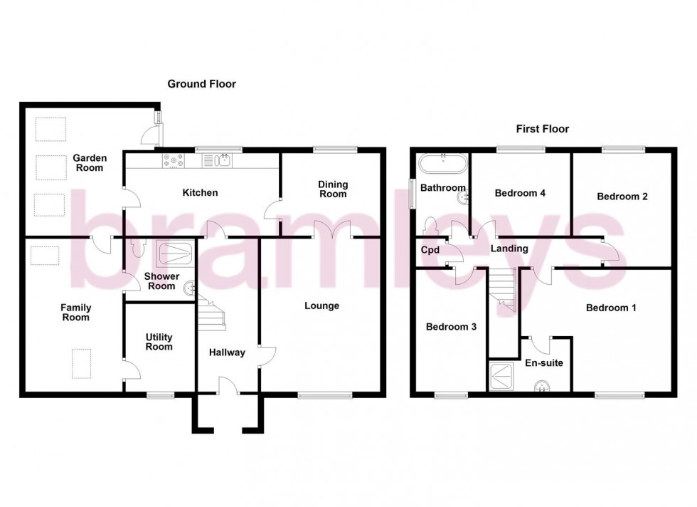 Floorplan for Farfield Avenue, Hepworth, Holmfirth