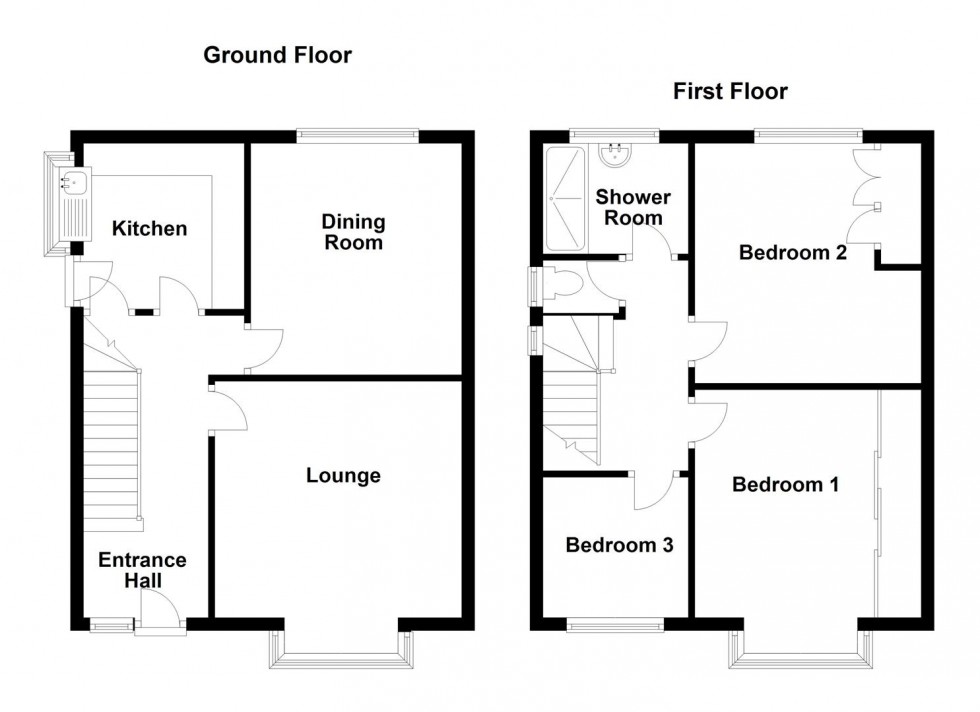 Floorplan for Sunny Bank Road, Mirfield