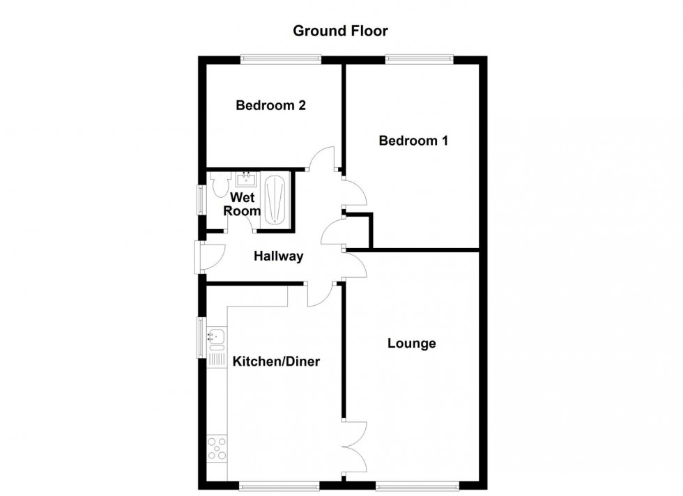 Floorplan for Spring Bank Drive, Liversedge