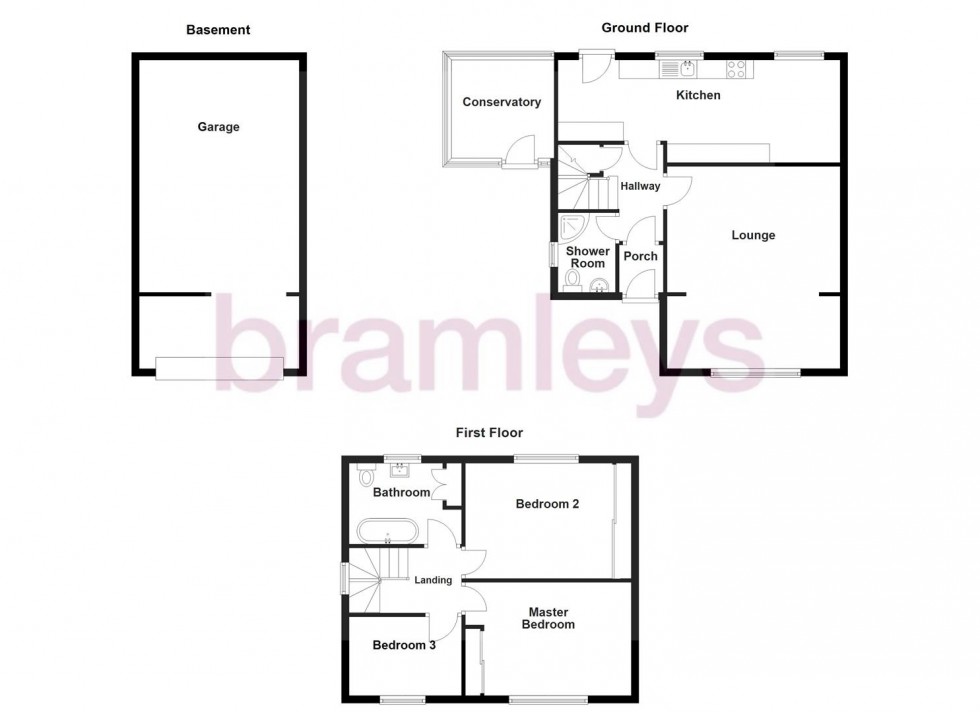 Floorplan for Potters Walk, Golcar, Huddersfield