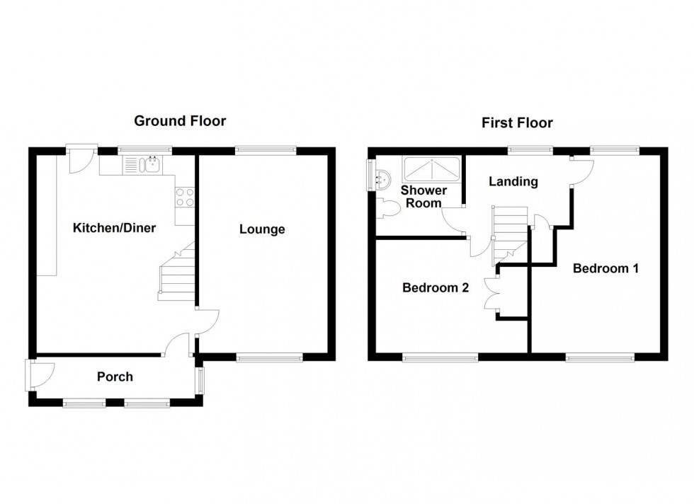 Floorplan for Sykes Avenue, Mirfield