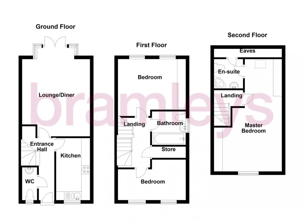 Floorplan for Mereside, Waterloo, Huddersfield