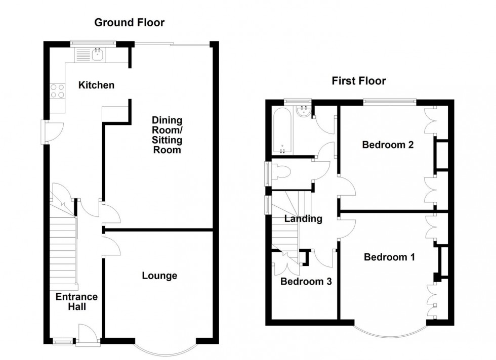 Floorplan for Glebe Gate, Thornhill, Dewsbury