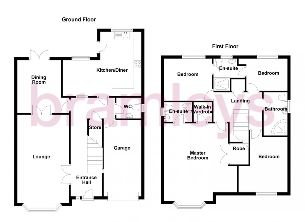 Floorplan for Thorgrow Close, Fenay Bridge