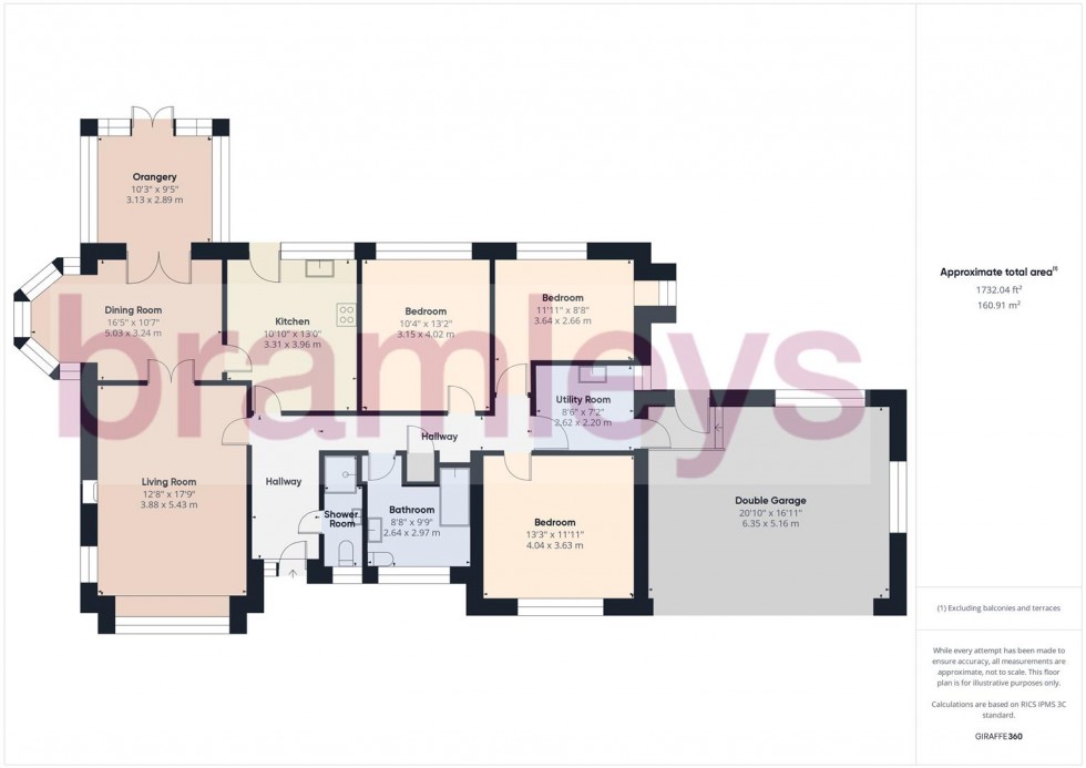 Floorplan for The Ghyll, Fixby, Huddersfield