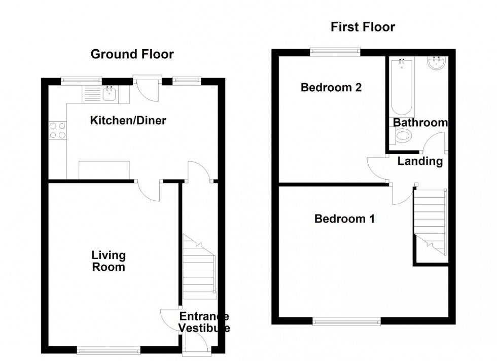 Floorplan for High Street, Heckmondwike