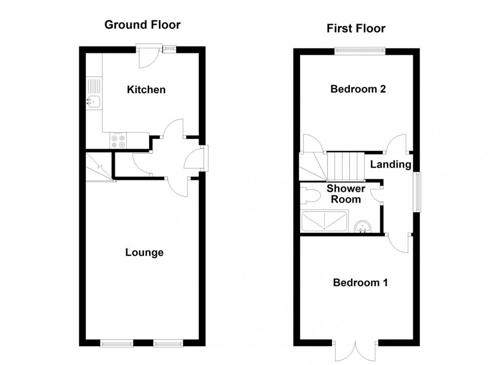 Floorplan for Shill Bank Lane, Mirfield