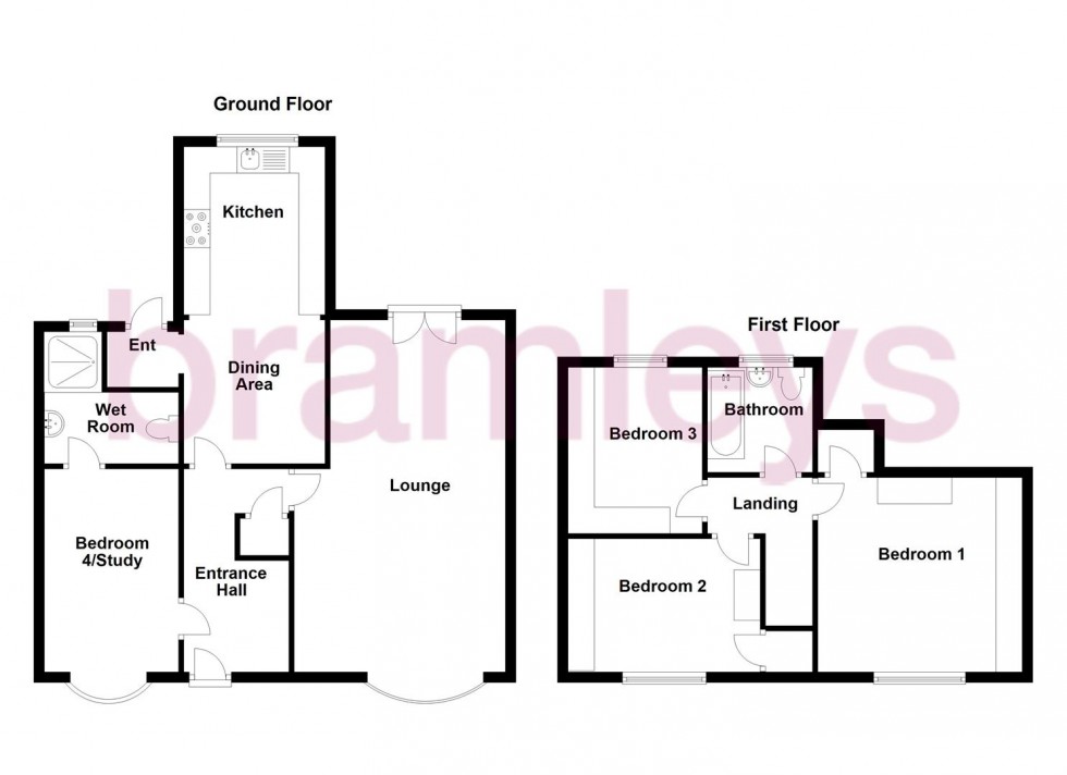 Floorplan for Gleneagles Way, Fixby, Huddersfield