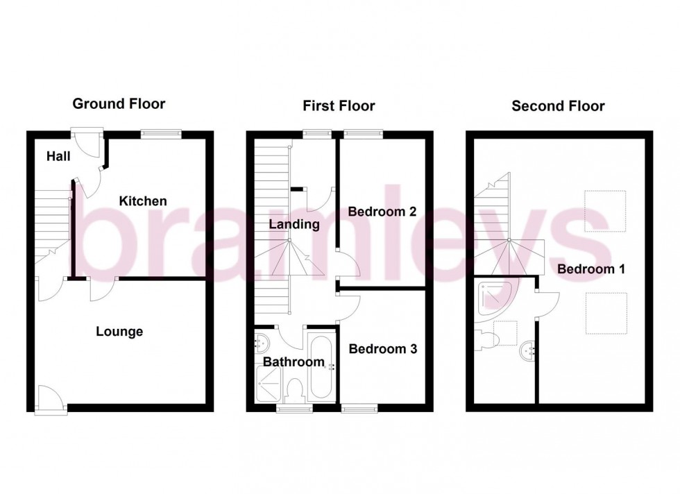 Floorplan for Coronation Street, Greetland, Halifax