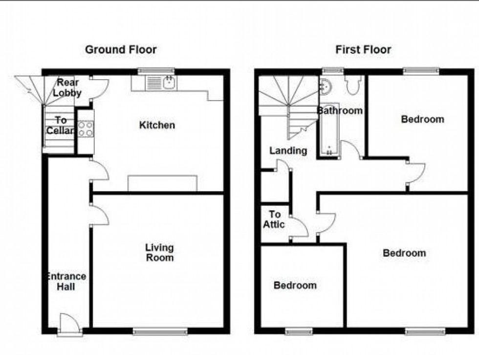 Floorplan for The Avenue, Moldgreen, Huddersfield