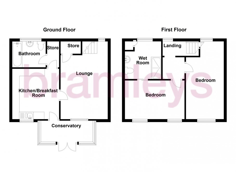 Floorplan for Cockley Hill Lane, Huddersfield