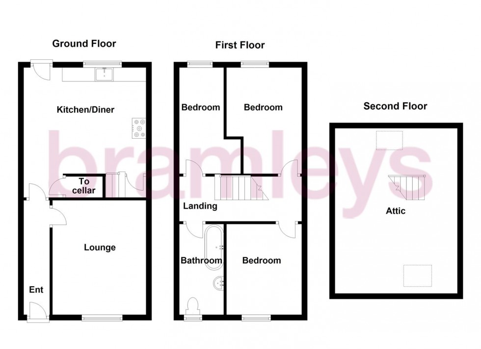 Floorplan for Vicarage Road, Huddersfield