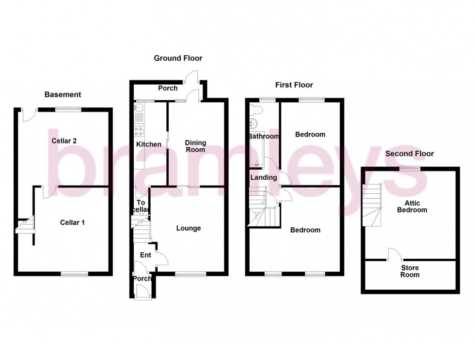 Floorplan for Burn Road, Huddersfield