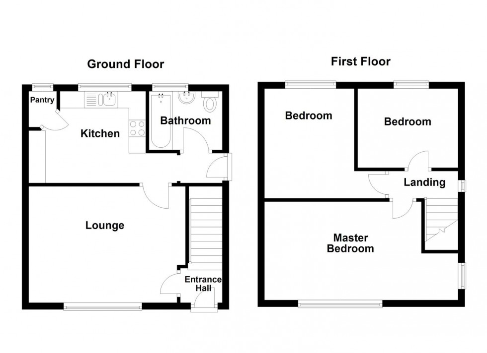 Floorplan for Backhold Drive, Siddal, Halifax