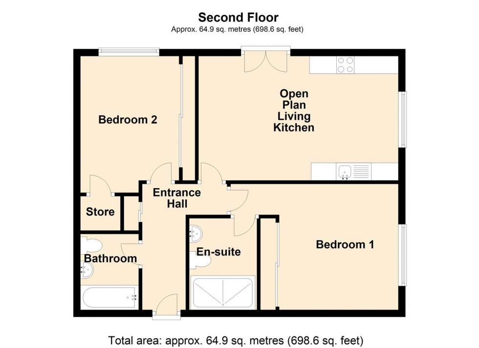 Floorplan for The Equilibrium, Plover Road, Lindley