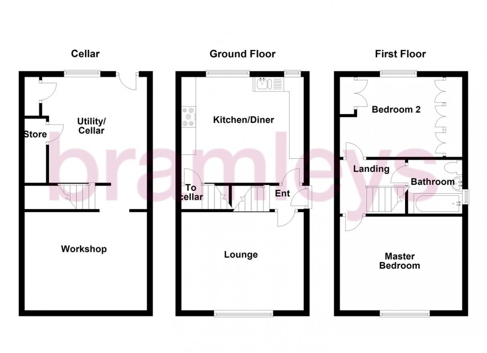 Floorplan for Windsor Road, Cowlersley, Huddersfield