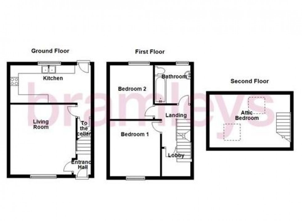 Floorplan for Plains, Marsden, Huddersfield