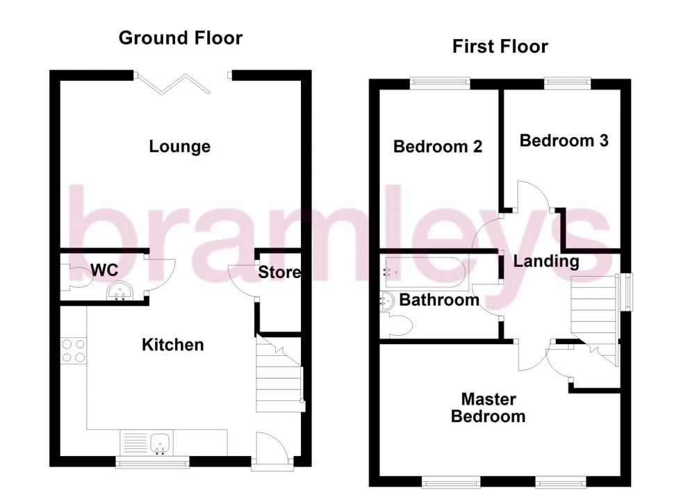 Floorplan for Lapwing Terrace, Crosland Moor, Huddersfield