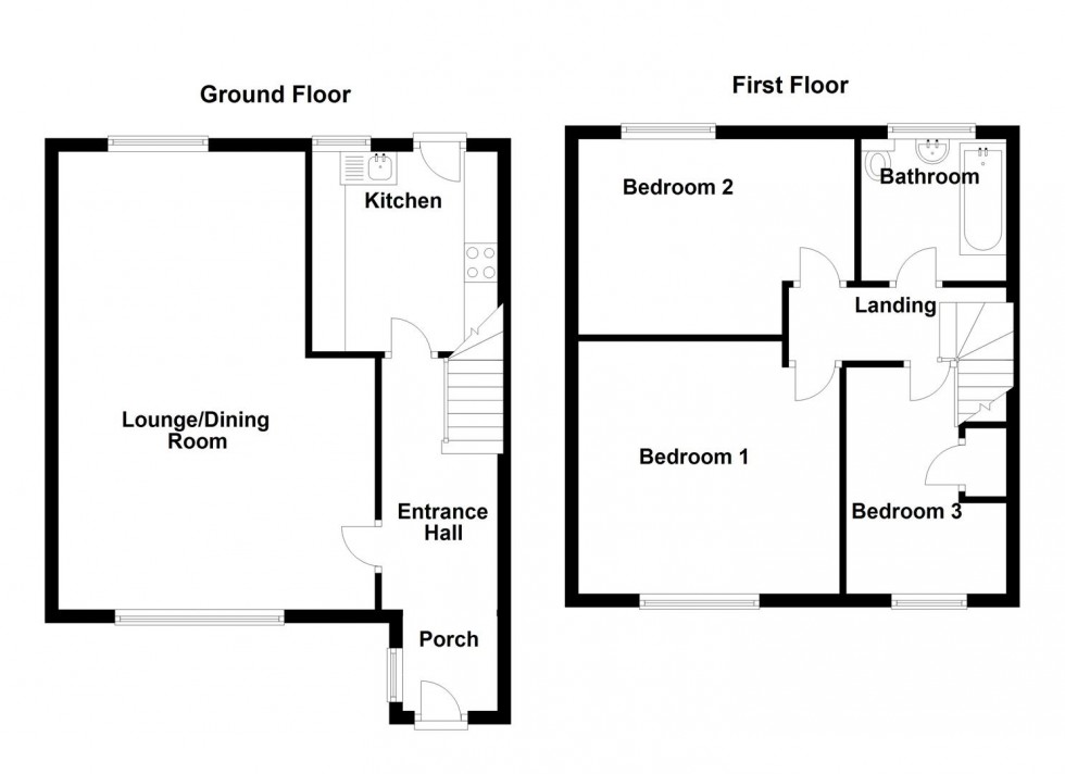 Floorplan for Savile Court, Mirfield