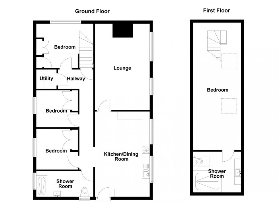 Floorplan for The Bungalow, Walkley Terrace, Heckmondwike