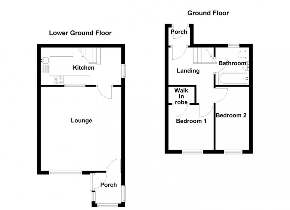 Floorplan for Handel Street, Golcar, Huddersfield